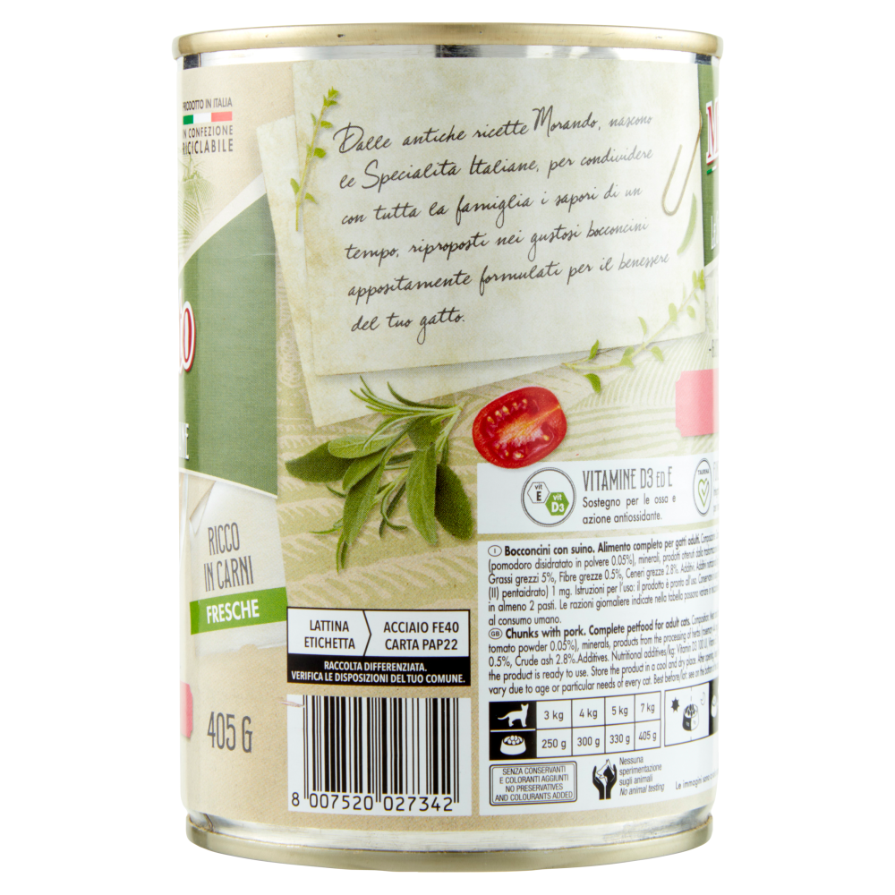 Migliorgatto Le Specialità Italiane Spezzatino con Suino 405 G