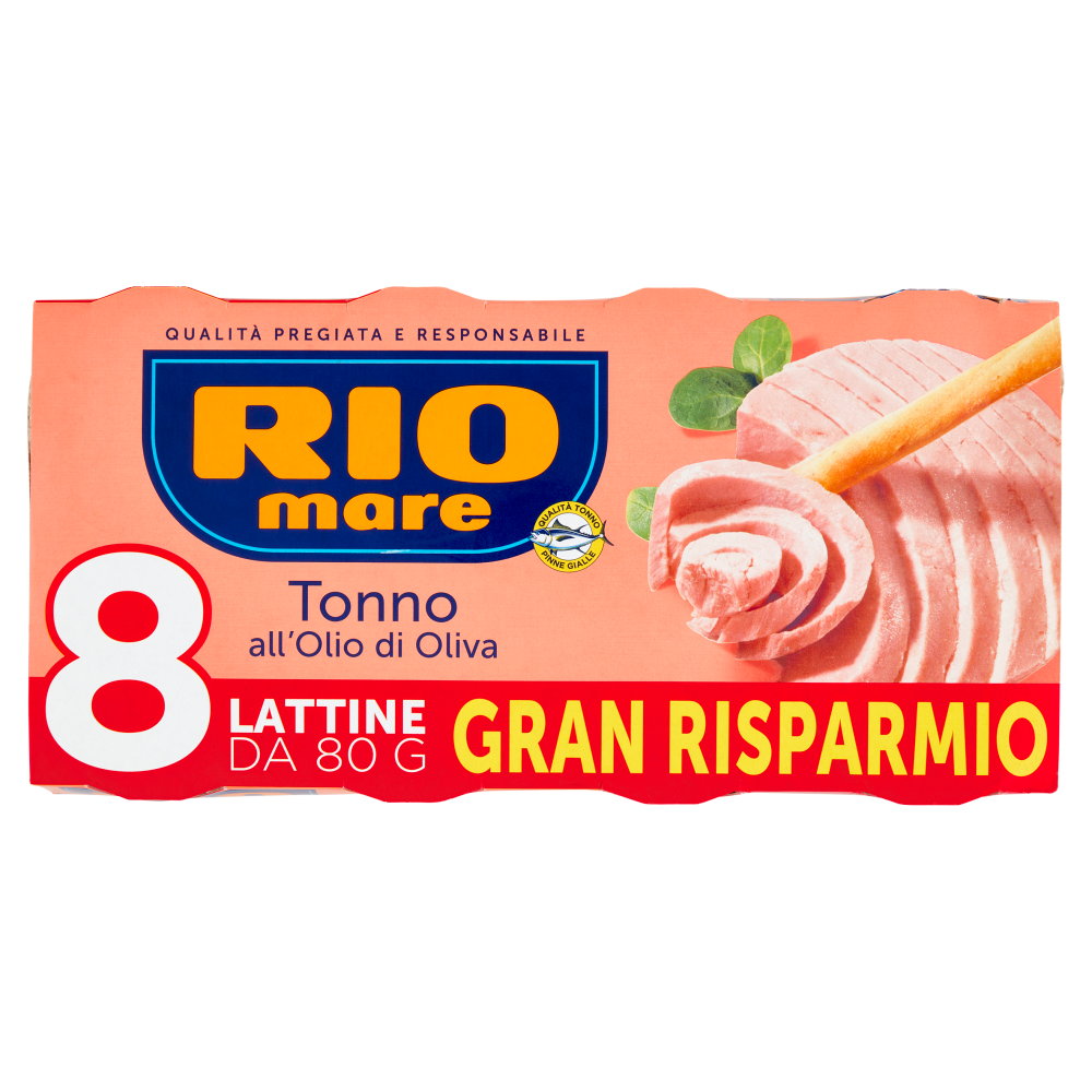 Rio mare Tonno all'Olio di Oliva 8 x 80 g