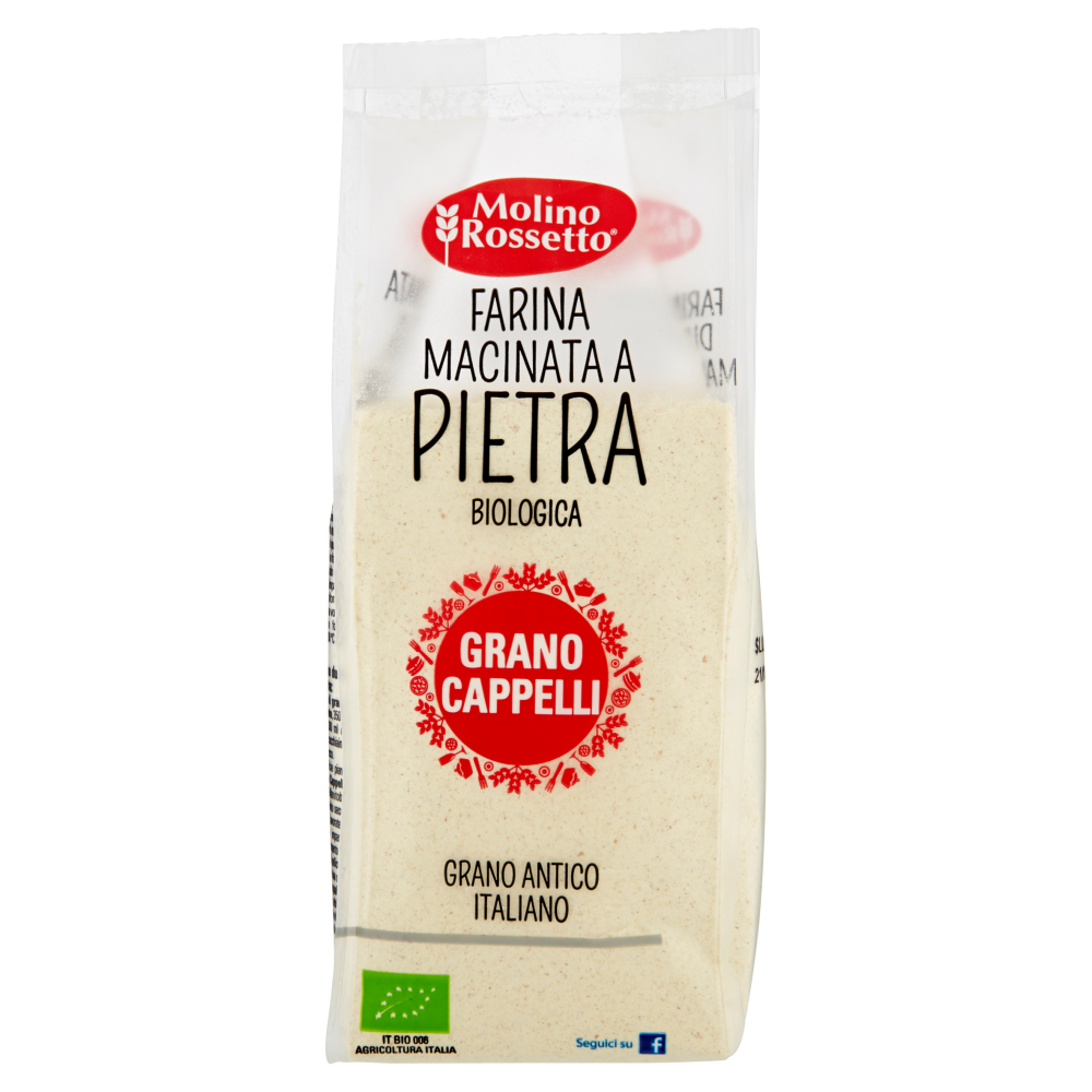 Molino Rossetto Farina Macinata a Pietra Biologica Grano Cappelli 500 g