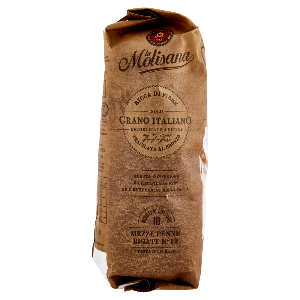 La Molisana integrale 19 Mezze Penne Rigate 500 g