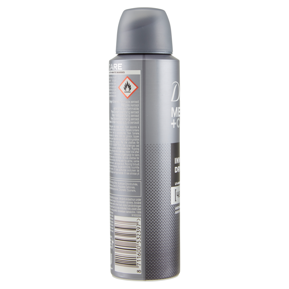 Dove Men+Care Deodorante Invisible Dry spray 150 ml