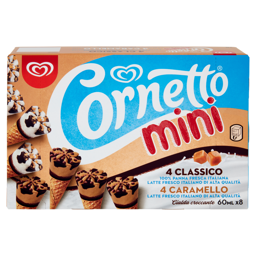 Cornetto Algida mini 4 Classico 4 Caramello 8 x 36 g