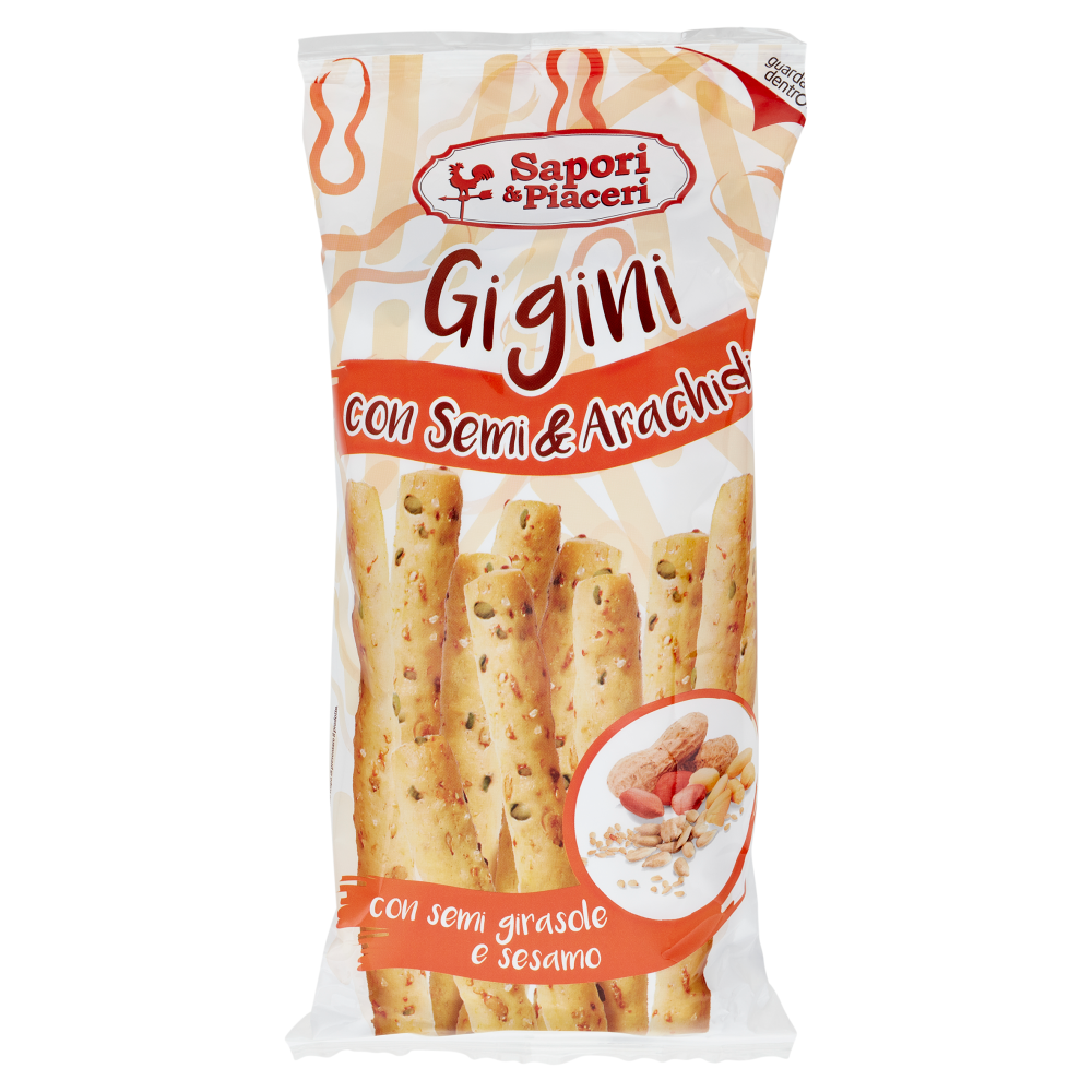 Sapori & Piaceri Gigini con Semi & Arachidi 2 x 60 g