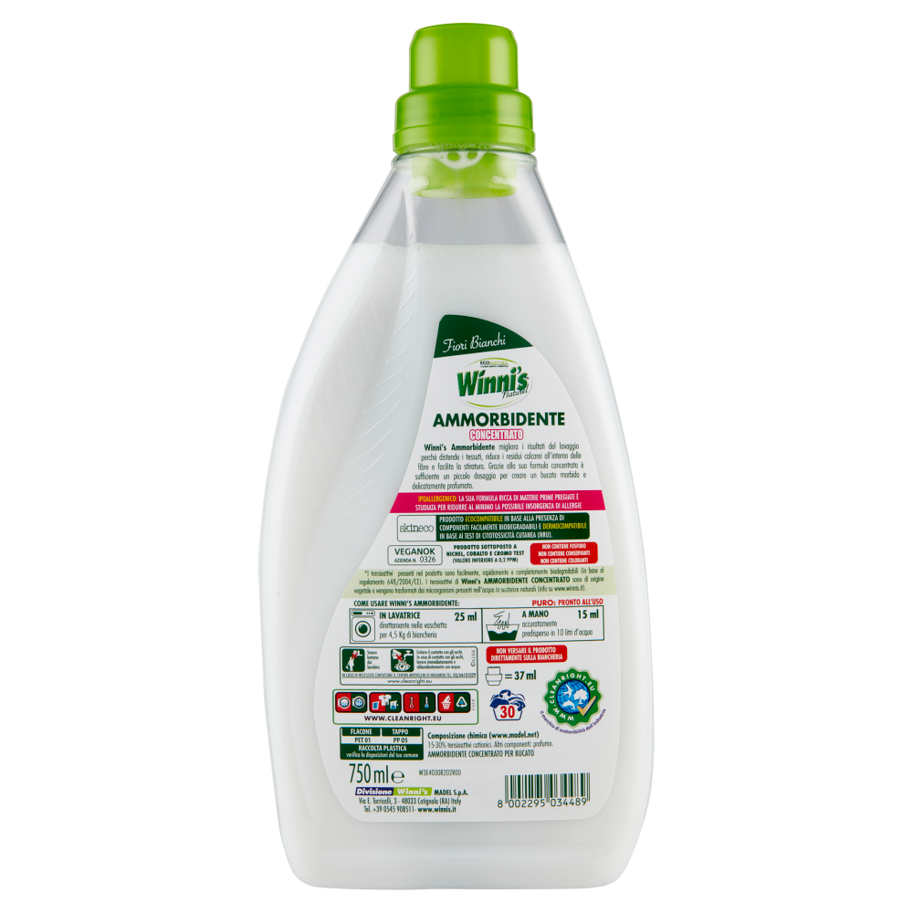 Winni's Naturel Ammorbidente Concentrato Fiori Bianchi 750 ml