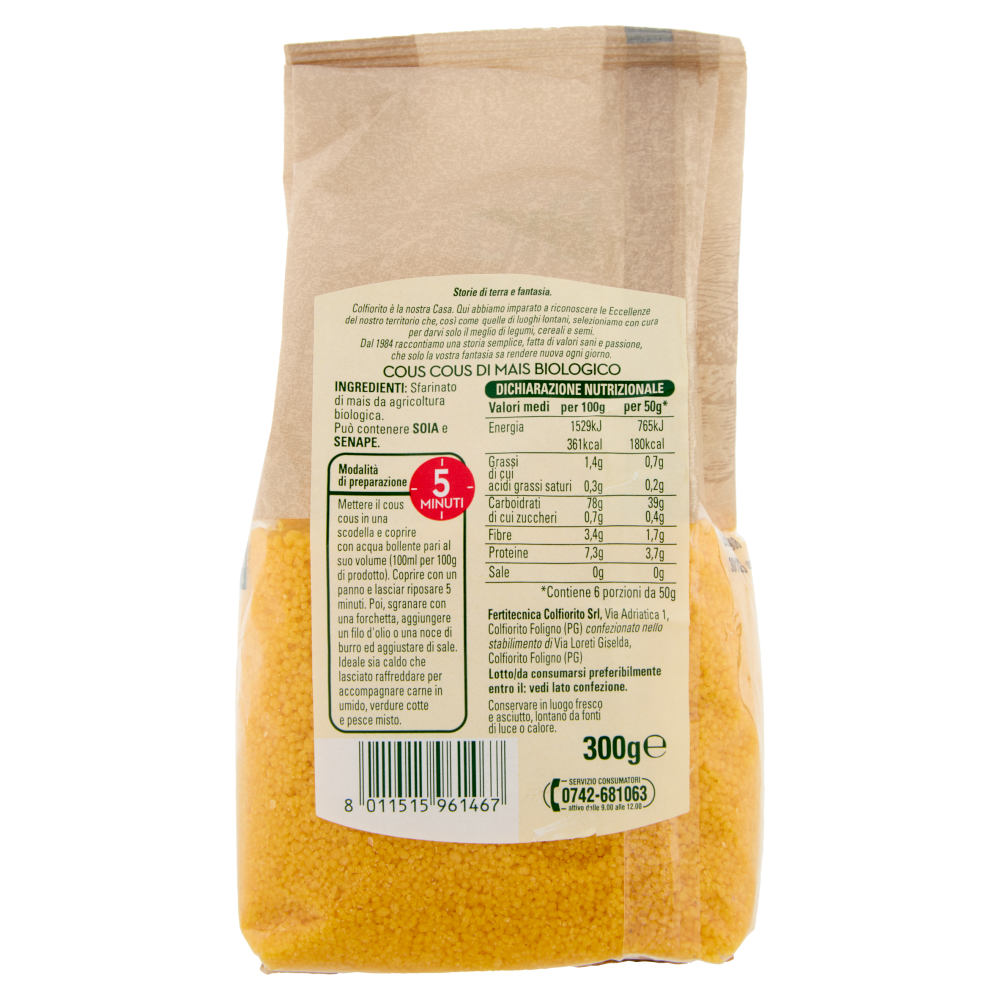 Colfiorito Bio Cous Cous di Mais 300 g