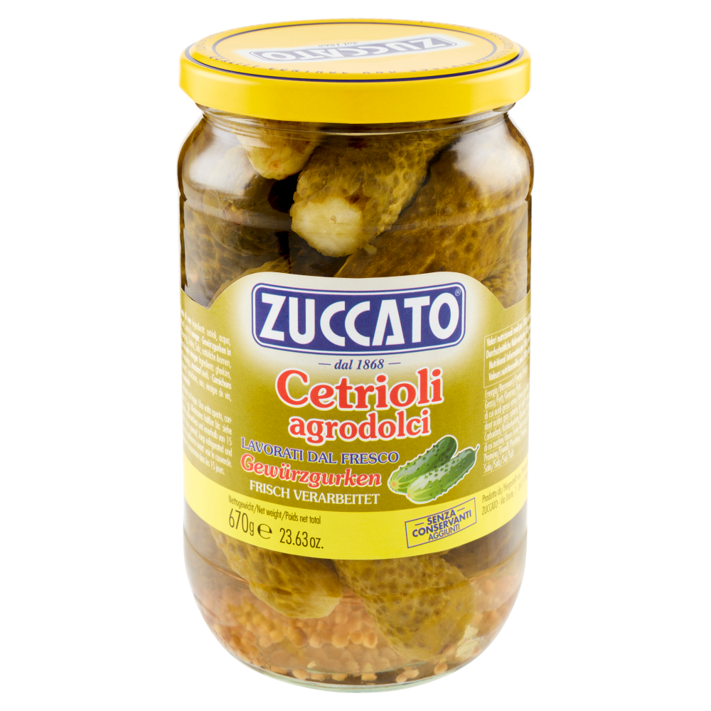 Zuccato Cetrioli agrodolci 670 g