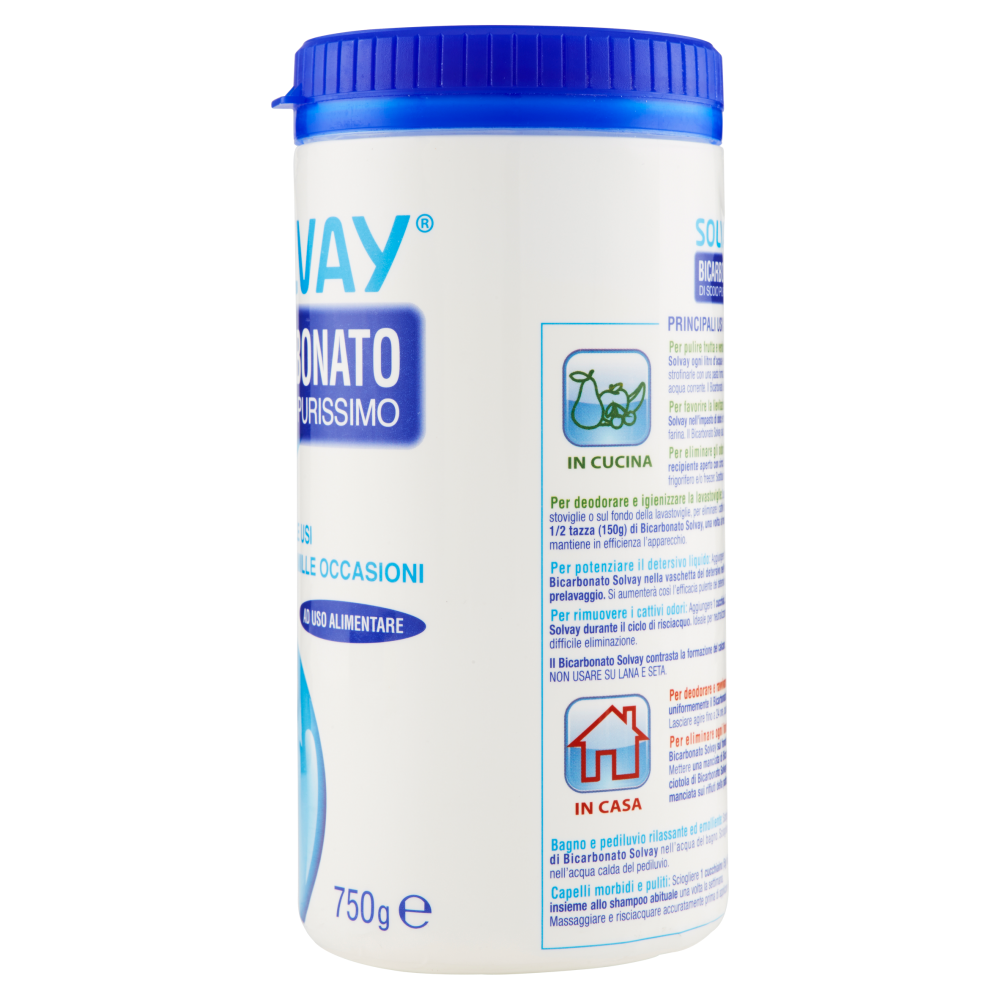 Solvay Bicarbonato di sodio purissimo 750 g