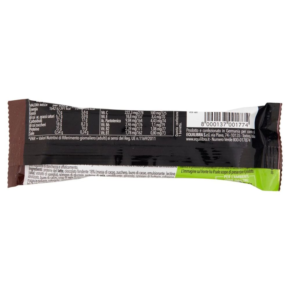 Equilibra Barretta Protein 35% Dark Chocolate 45 g