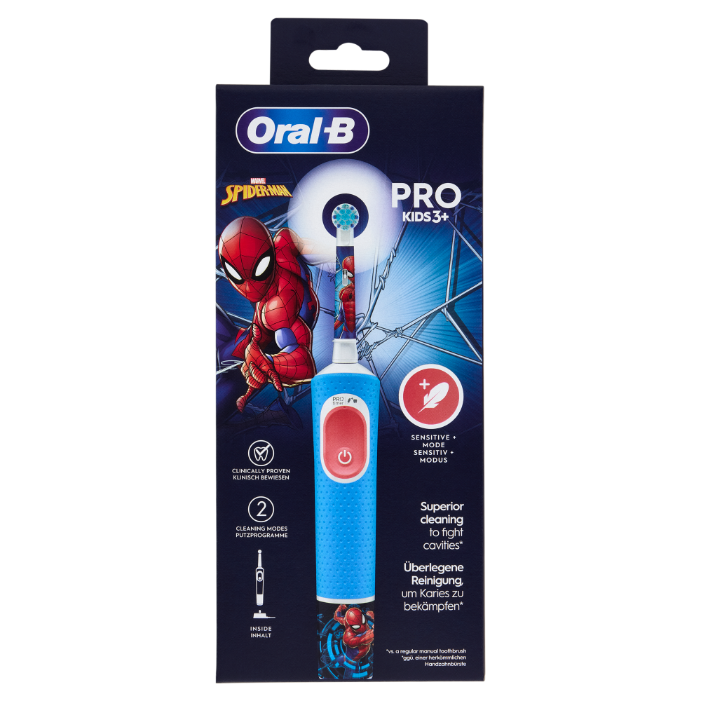Oral-B Spazzolino Elettrico Ricaricabile Pro Kids 3+ Marvel Spider-Man