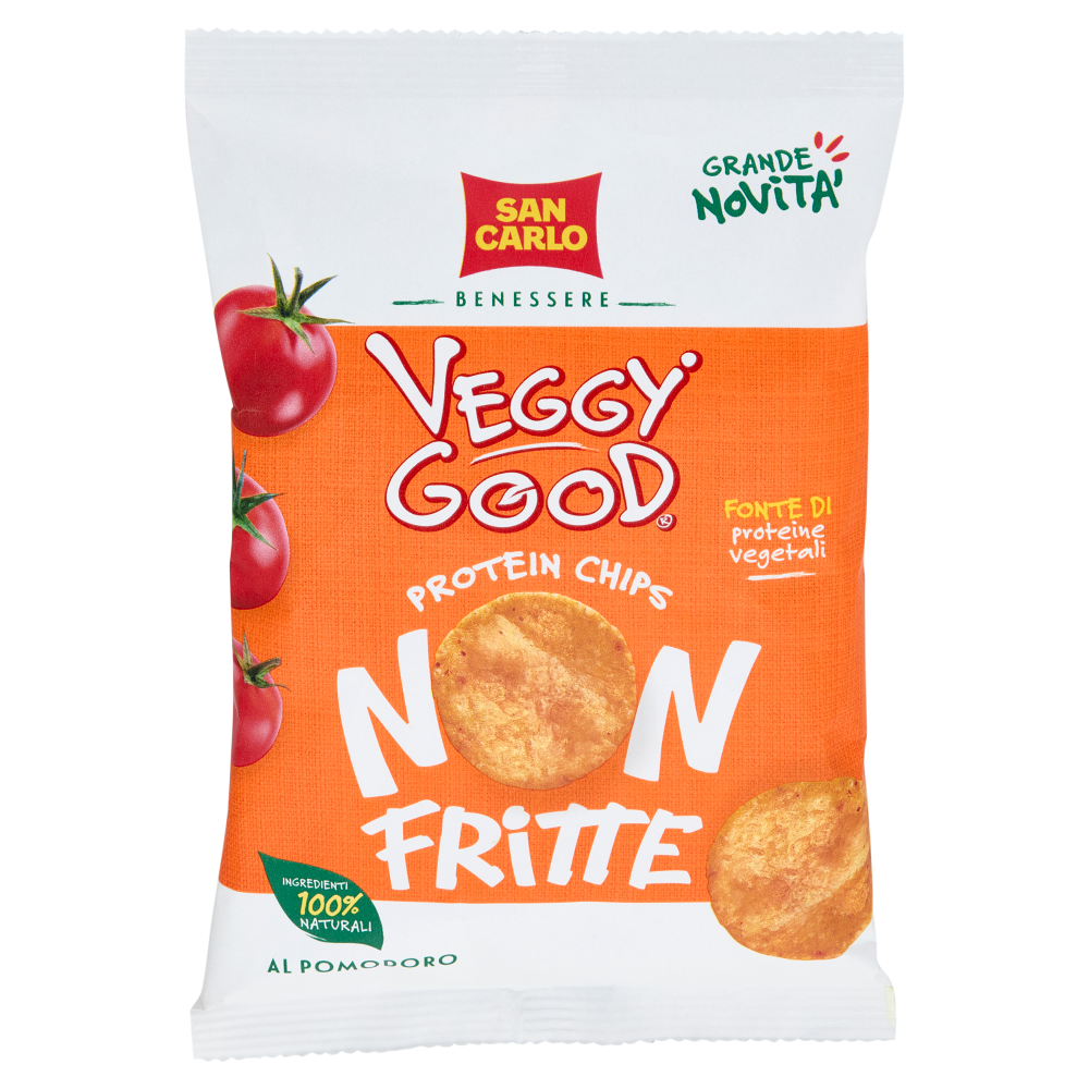 San Carlo Benessere Veggy Good Protein Chips Non Fritte al Pomodoro 65 g