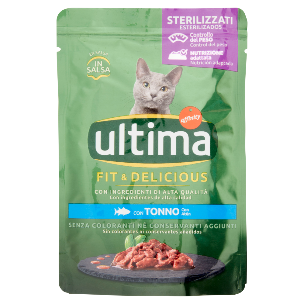 ultima Cat Sterilizzati Fit & Delicious con Tonno in Salsa 85 g