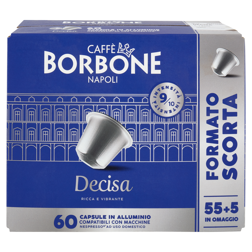 Caff&egrave; Borbone Decisa Capsule in Alluminio Compatibili Nespresso* ad Uso Domestico 2 x 150 g