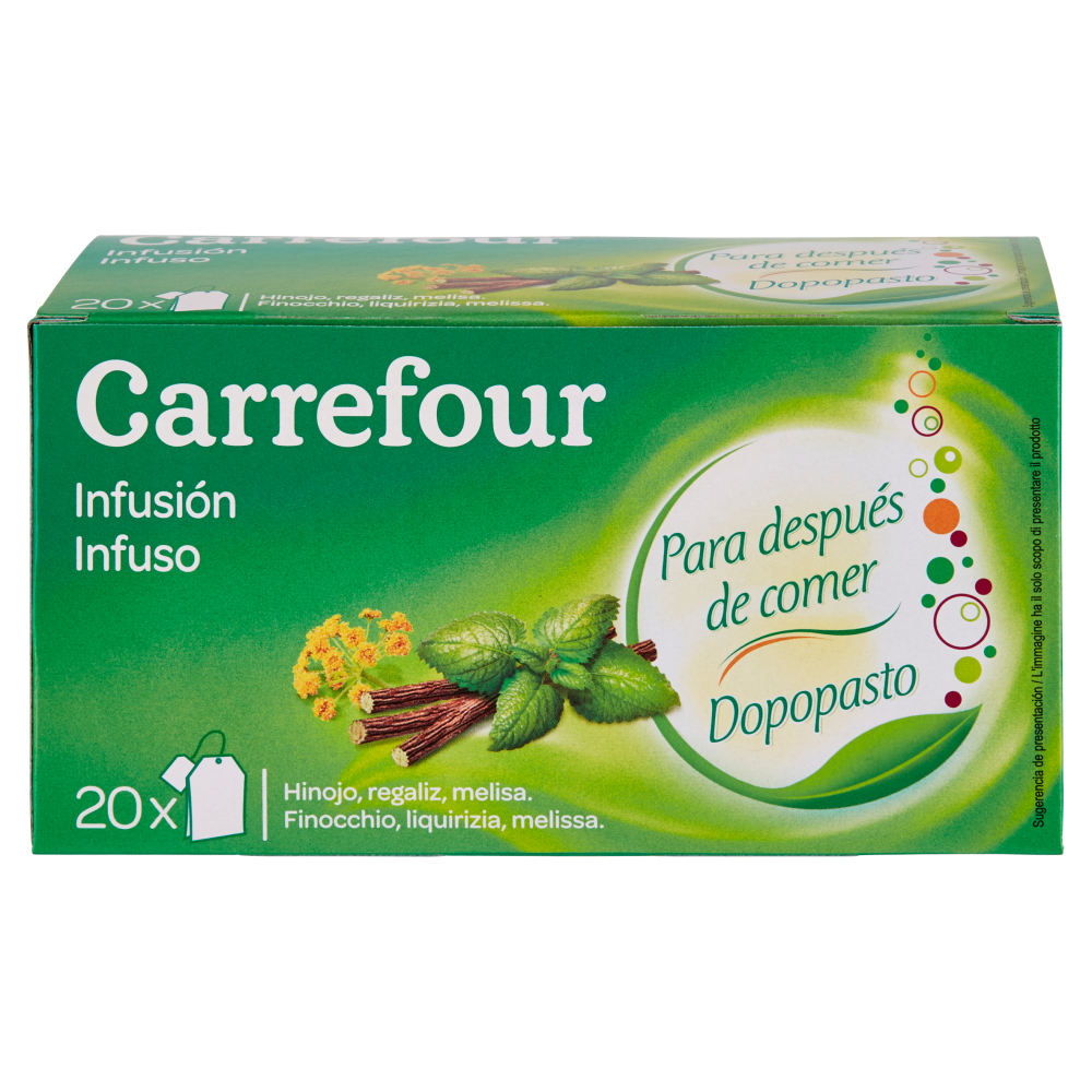 Carrefour Infuso dopopasto 20 filtri 40 g