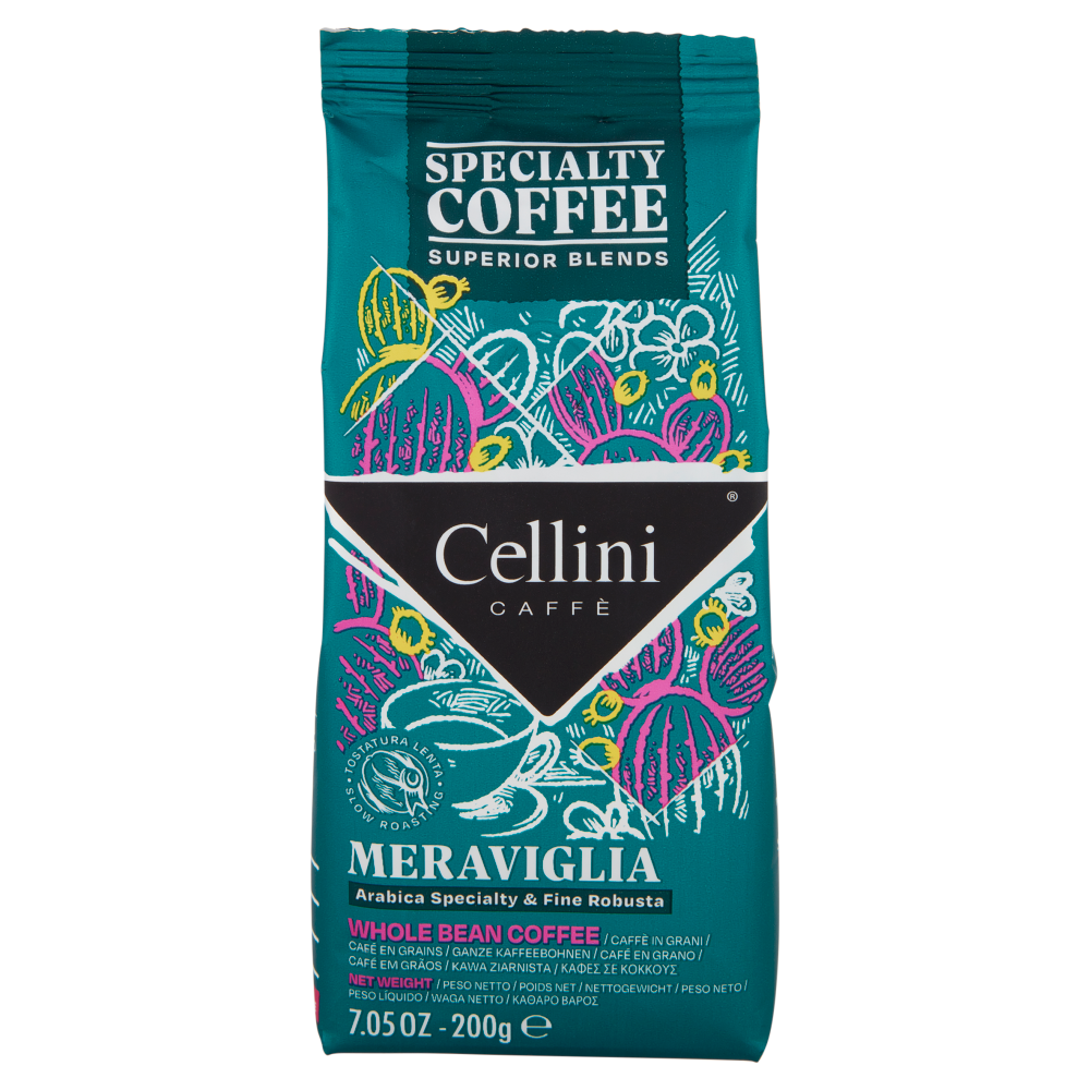 Cellini Caffè Specialty Coffee Meraviglia Caffè in Grani 200 g
