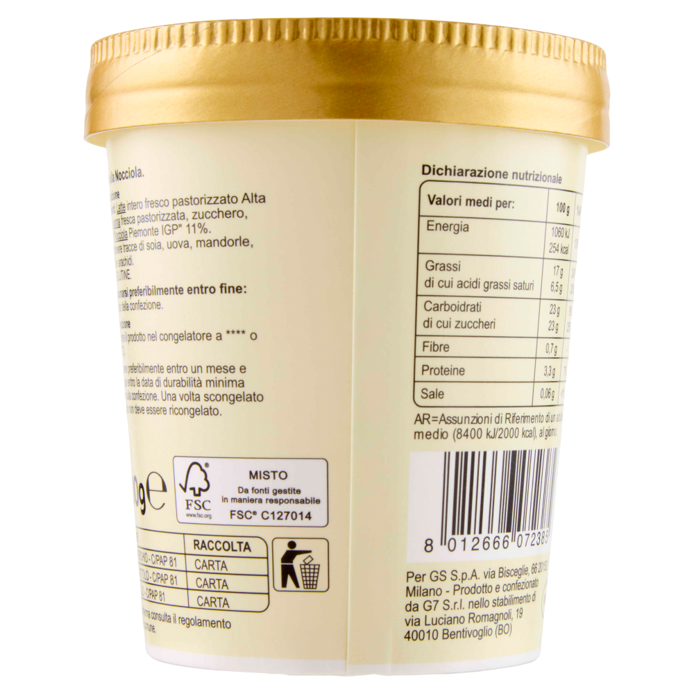 Carrefour Sensation Gelato alla Nocciola 300 g