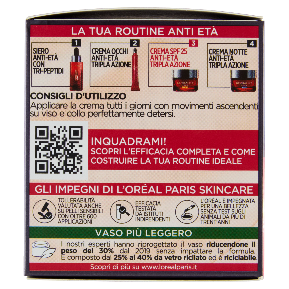 L'Or&eacute;al Paris Revitalift Laser Tripla Azione Crema Anti-Et&agrave; SPF 25 50 ml