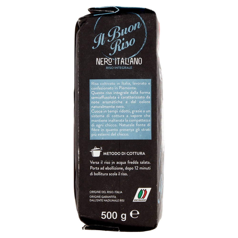 Il Buon Riso Nero Italiano Integrale Parboiled 500 g