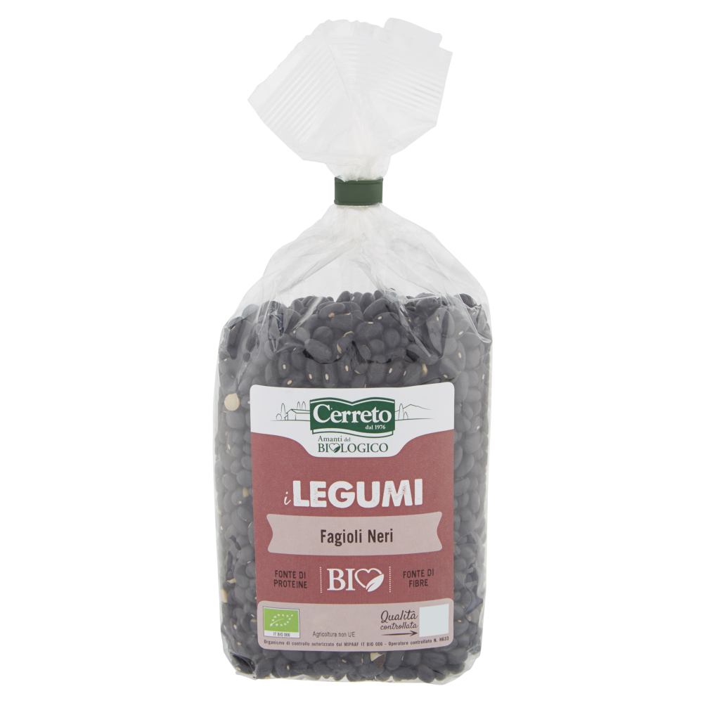 Cerreto i Legumi Fagioli Neri Bio 500 g