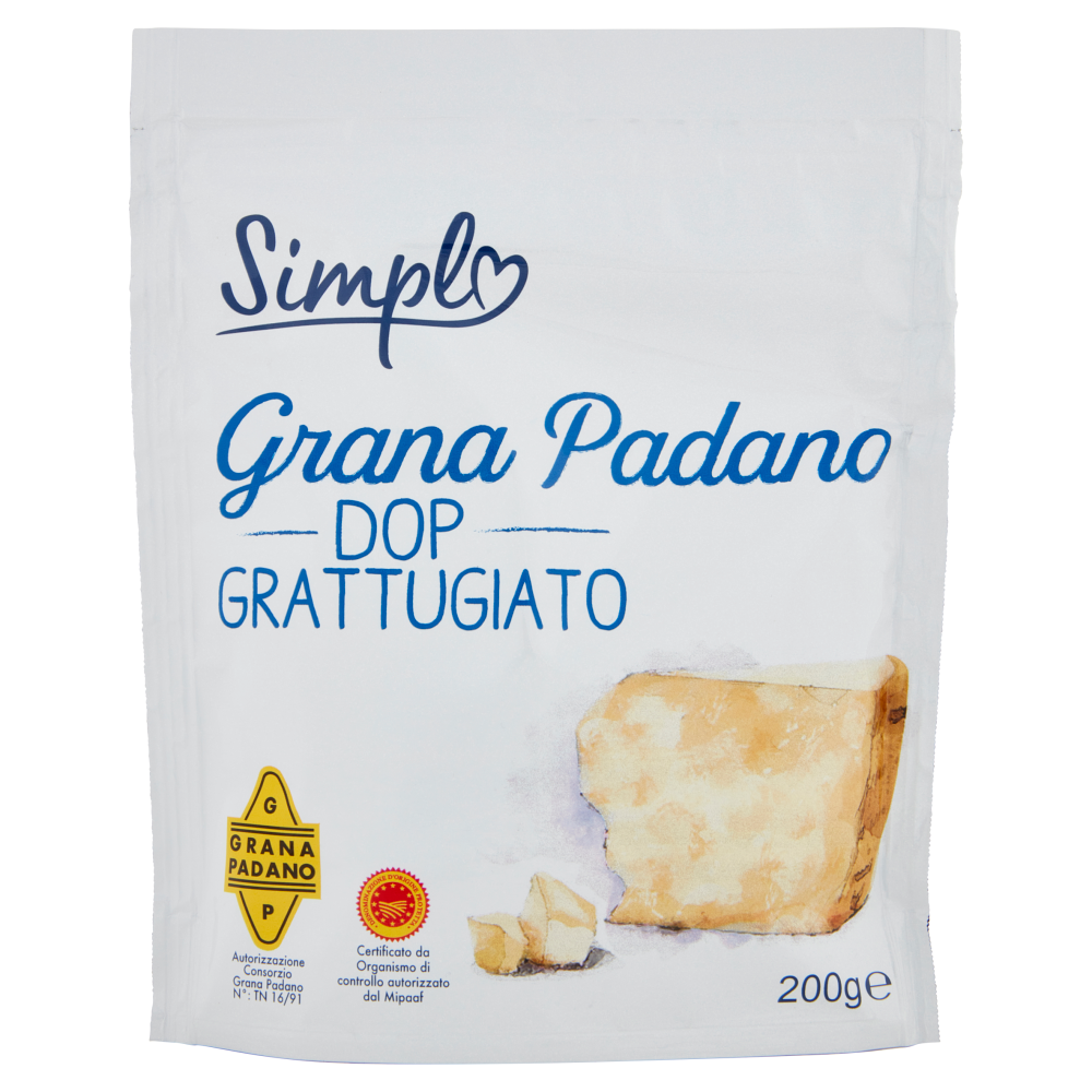Simpl Grana Padano DOP Grattugiato 200 g