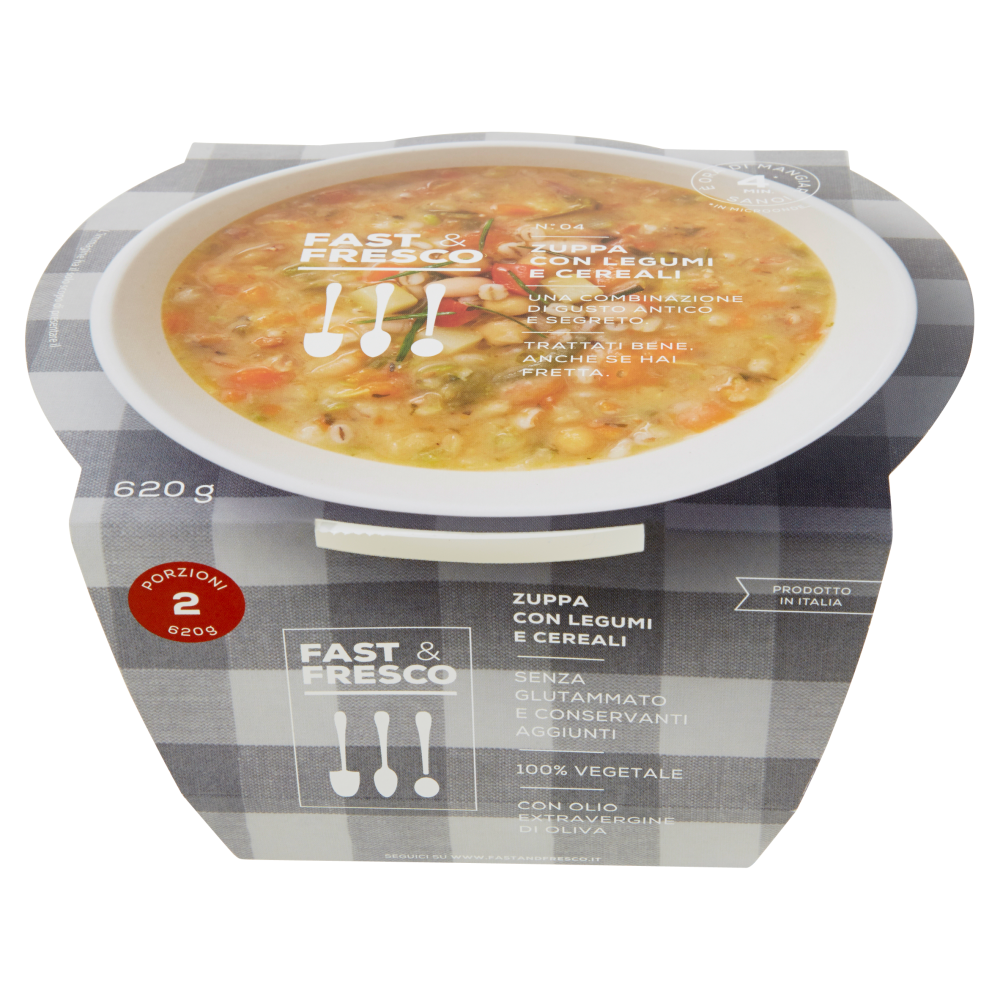 Fast & Fresco N&deg;. 04 Zuppa con Legumi e Cereali 620 g
