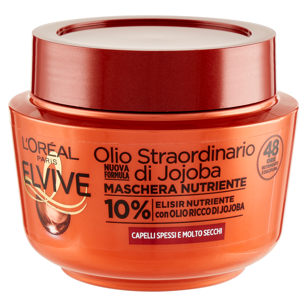 L'Oréal Paris Maschera Capelli Elvive Olio Straordinario, per Capelli Secchi o Spenti, 300 ml