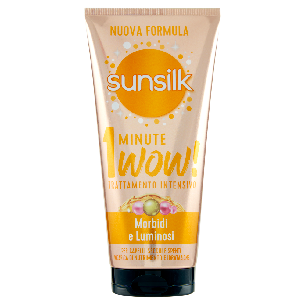 sunsilk Morbidi e Luminosi 1 Minute Wow! Trattamento Intensivo per Capelli Secchi e Spenti 180 mL