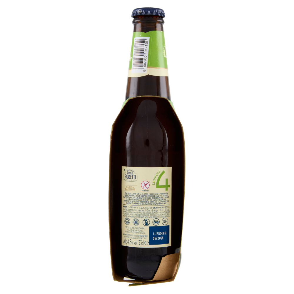 Birrificio Angelo Poretti Senza Glutine 4 Luppoli 3 x 33 cl