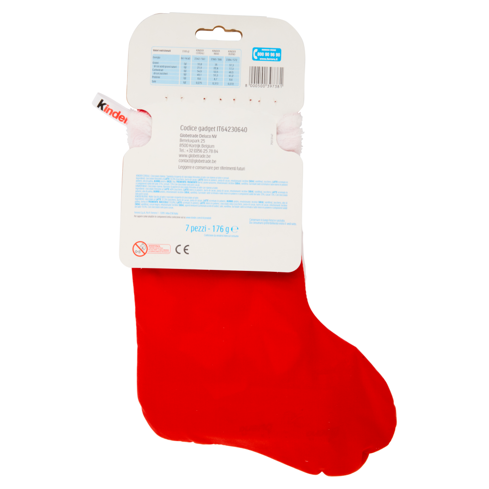 Kinder Happy Calza Maxi Hot Wheels 7 pezzi 176 g