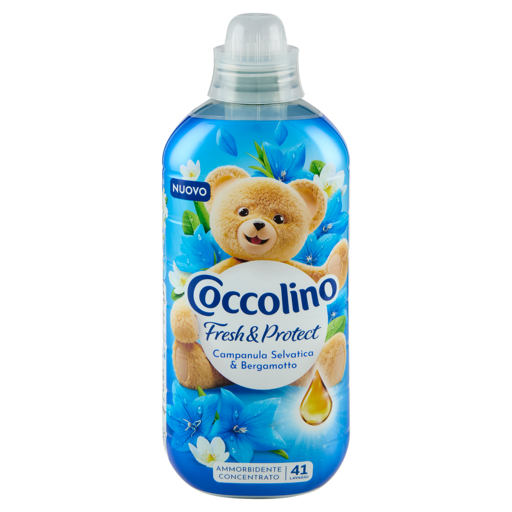 Coccolino Ammorbidente Concentrato Fresh&Protect Campanula Selvatica & Bergamotto 41 Lavaggi 952 ml