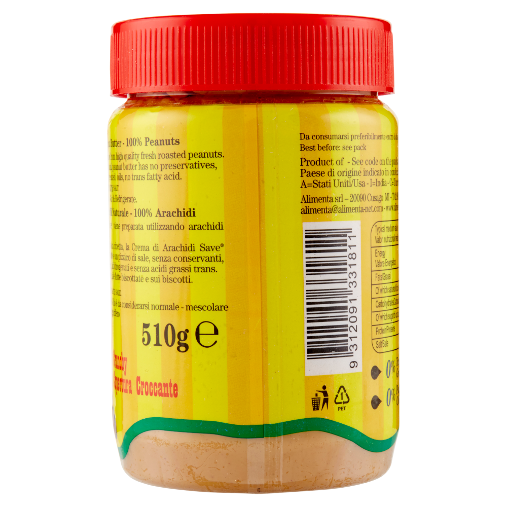 Save Natural Old Fashioned Peanut Butter 510 g