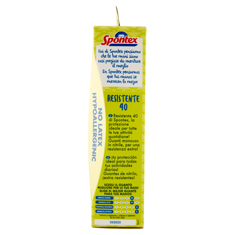 Spontex Guanti Usa&Getta Resistente 40 tg M/L