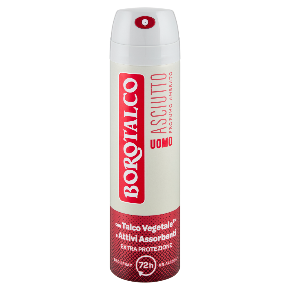 Borotalco Uomo Asciutto Profumo Ambrato Deo Spray 150 ml