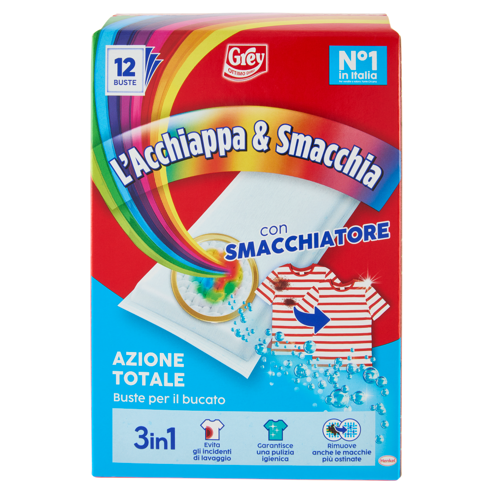 GREY l'Acchiappa & Smacchia Azione Totale Buste 12 x 30 g