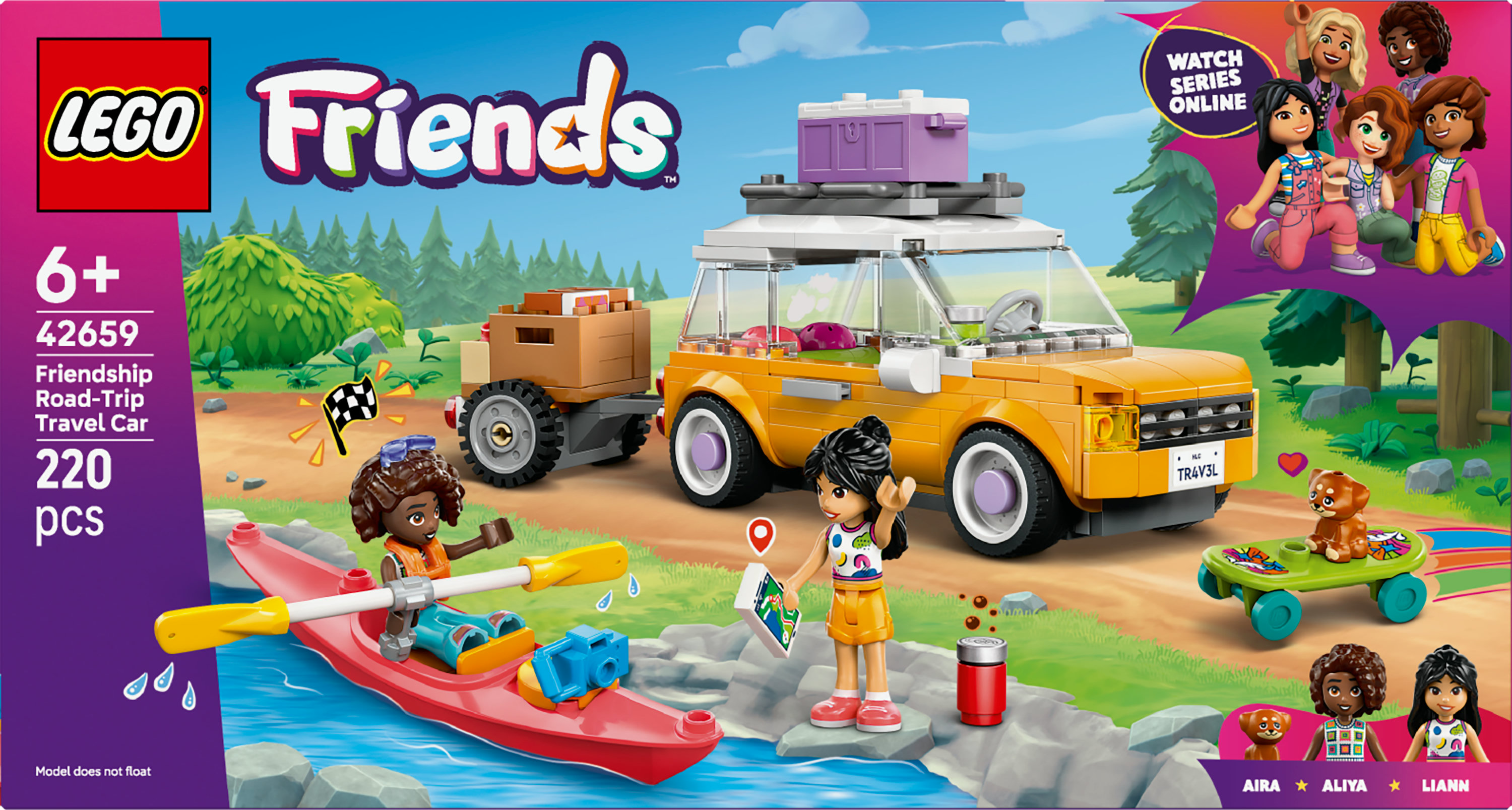 LEGO Friends Viaggio in auto con il cucciolo