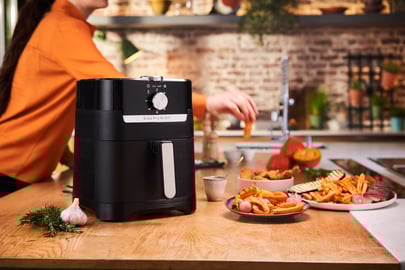 Moulinex Easy Fry & Grill EZ501810, 2-in-1, Cottura Sana, Friggitrice ad Aria + Griglia, Temperatura Regolabile, Capacità 4,6 L