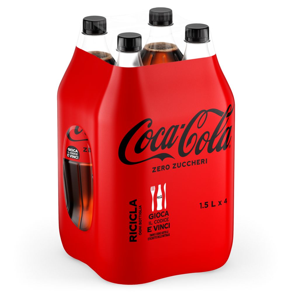 Coca-Cola Zero Zuccheri 4 x 1.5L
