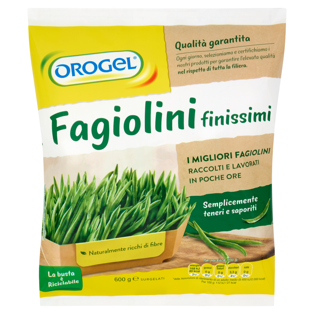 Orogel Fagiolini finissimi Surgelati 600 g