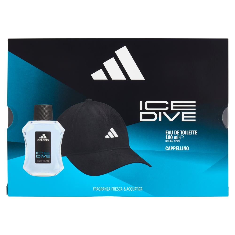 adidas Xmas25 Maschile Eau de Toilette 100 ml Ice Dive + Cap Baseline