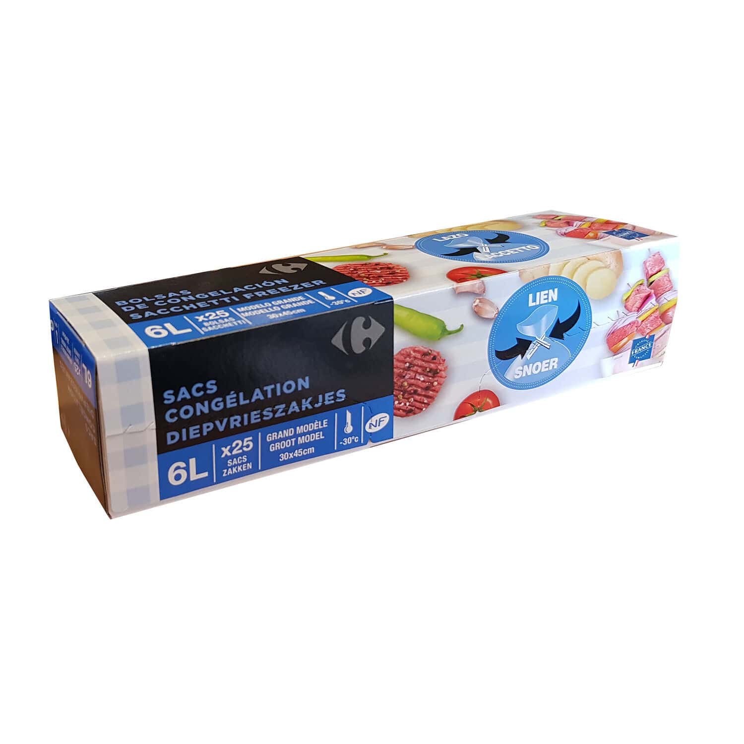 CARREFOUR SACC. GELO ROTOLO GRANDI 25 PZ