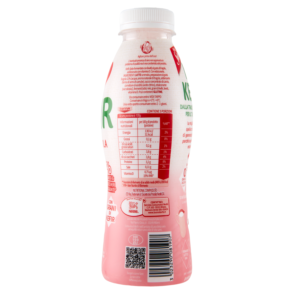 SVELTESSE I Love Kefir Gusto Fragola Zero 500 g
