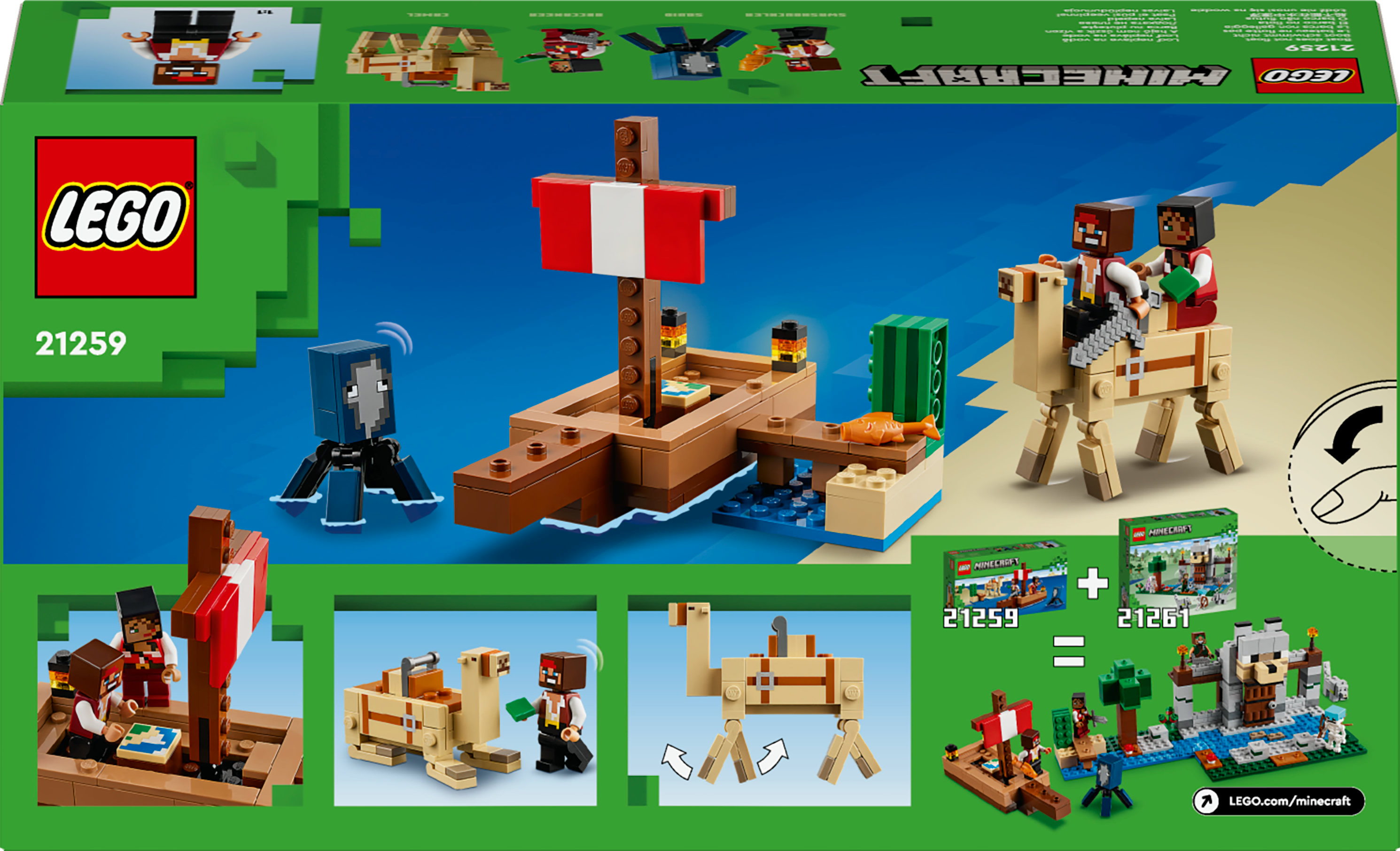 LEGO Minecraft Il viaggio del galeone dei pirati