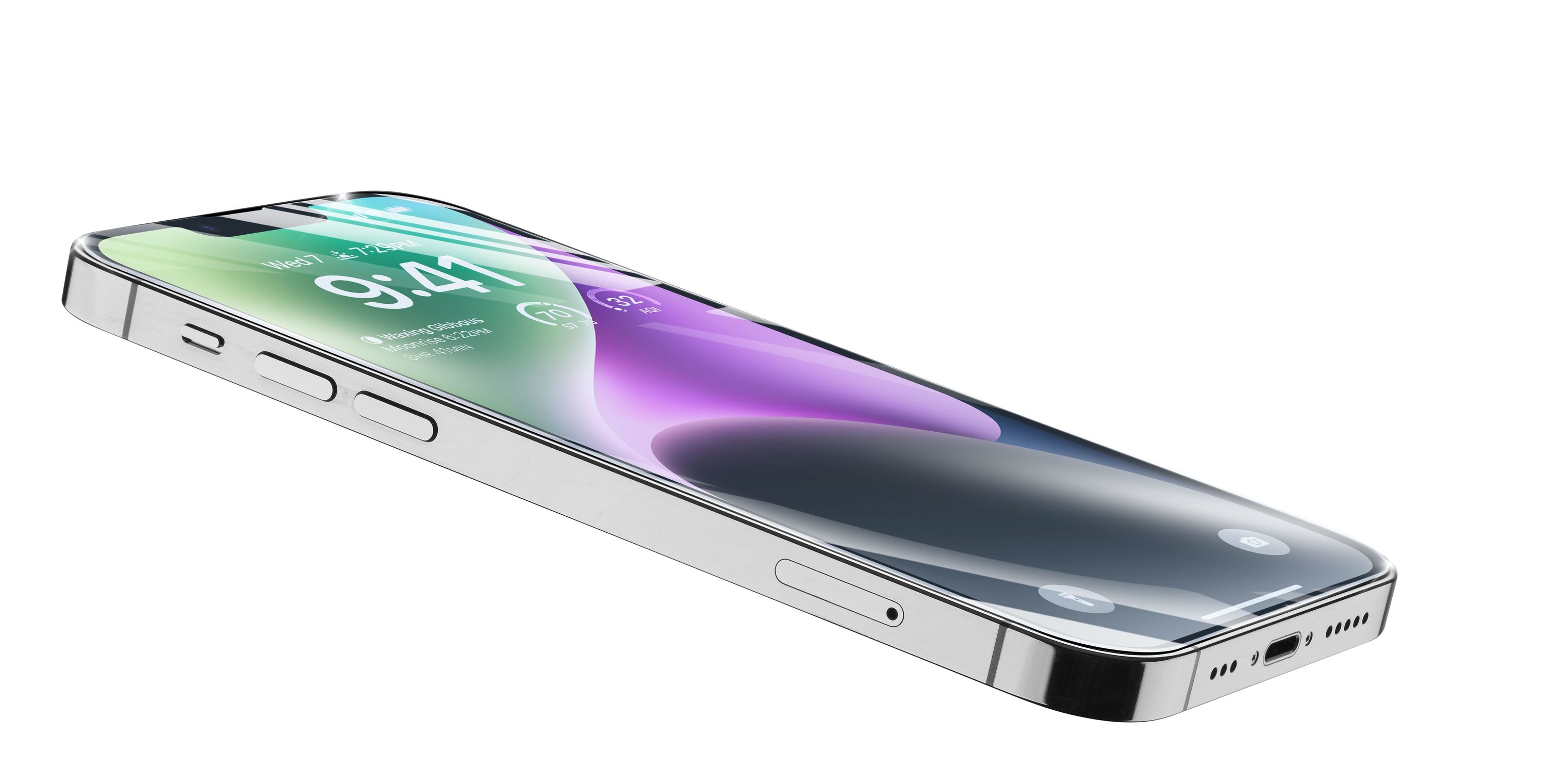 Cellularline Advantage Glass - iPhone 14/14 Pro Vetro temperato 2 volte pi&ugrave; resistente con garanzia Screen Repair Guarantee 250&euro;