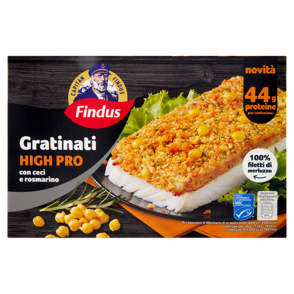 Capitan Findus I Gratinati High Pro con ceci e rosmarino 380 g