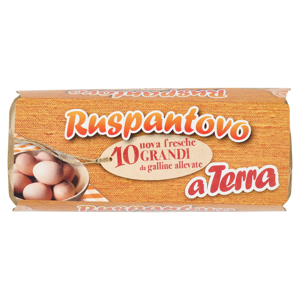 Ruspantovo 10 uova fresche Grandi da galline allevate a Terra