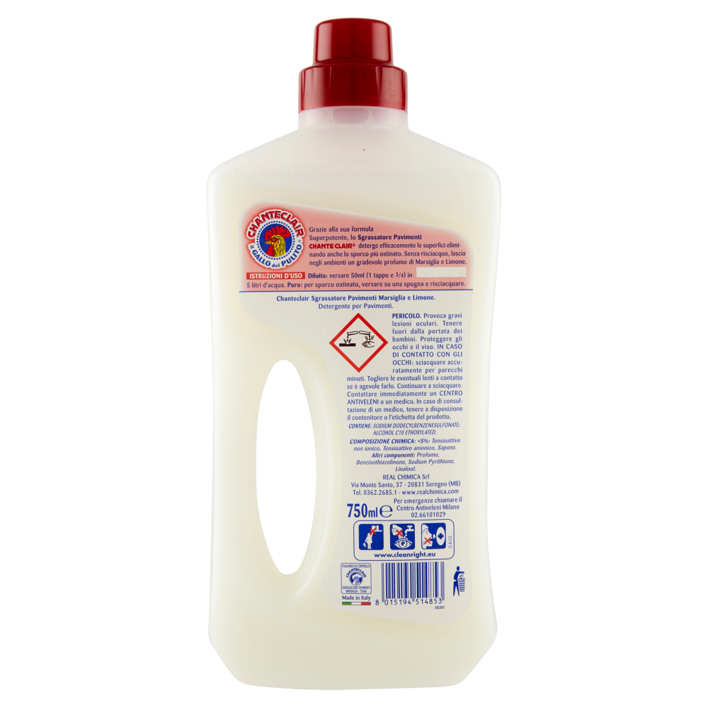 Chanteclair Sgrassatore Pavimenti Marsiglia e Limone 750 ml