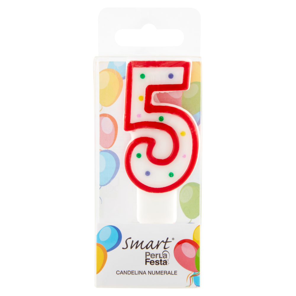 Smart PerLa Festa Candelina Numerale 5 1 pz