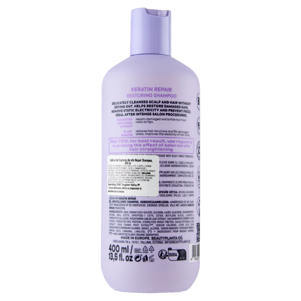 Ecoforia Hair Euphoria Keratin Repair Shampoo 400 ml