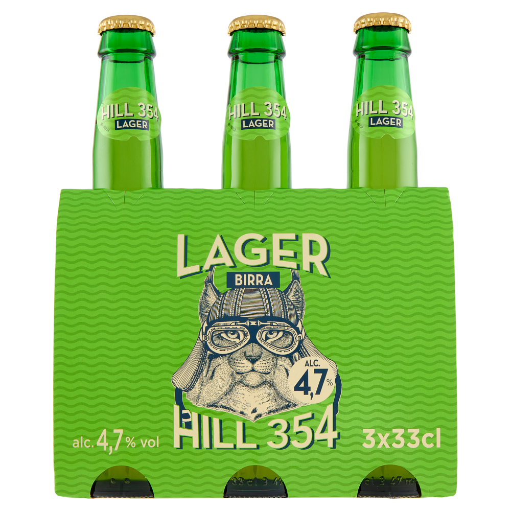 Lager Birra Hill 354 3 x 33 cl