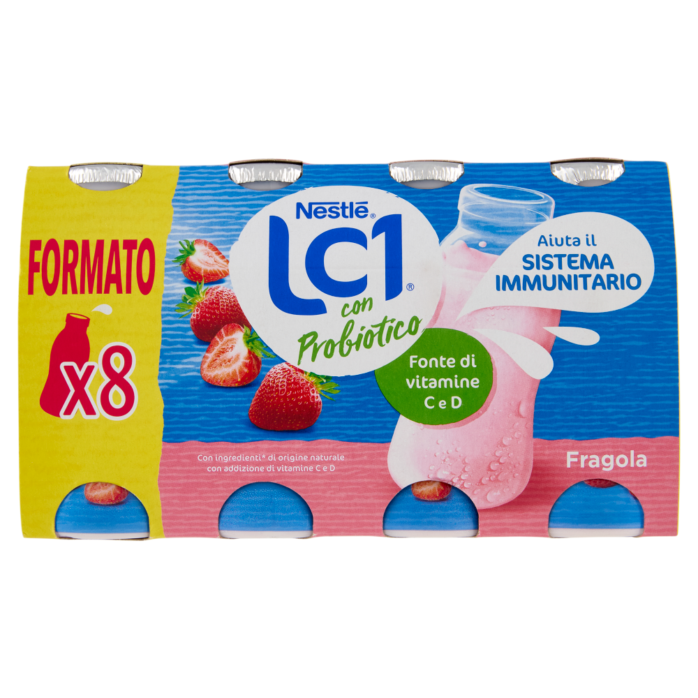 NESTLÉ LC1 con Probiotico Fragola 8x90g