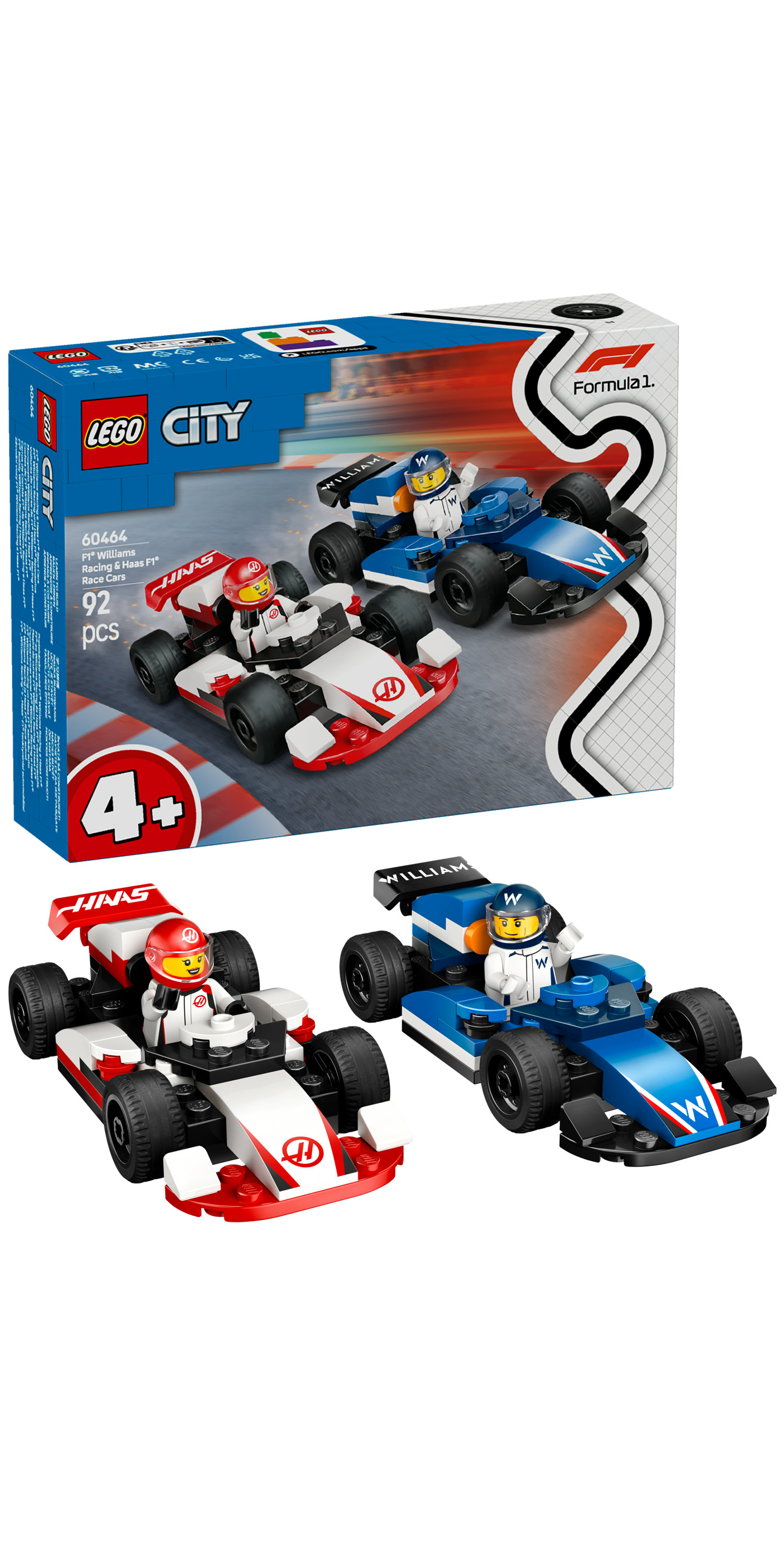 LEGO City Monoposto Williams Racing e Haas F1®